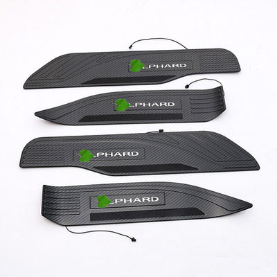Durable Hot Carbon Fiber In Running Led Car Door Sill Protector For Alphard 30